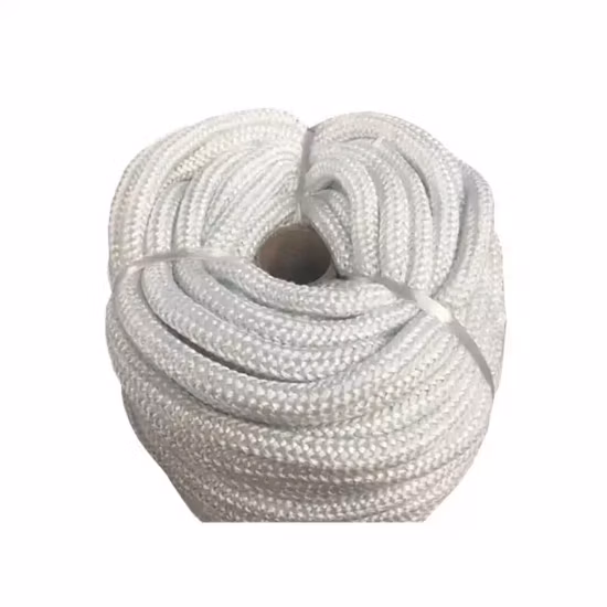 Fabricado en China Aislamiento térmico Sellado de fibra cerámica mineral Cuerdas textiles tejidas ignífugas Productos de fibra de vidrio